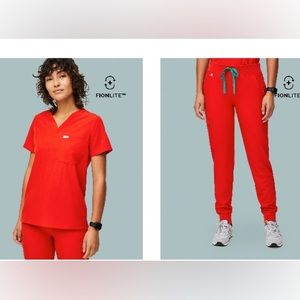 Figs awesome Red fionlite caterina set